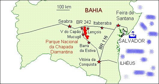 Physical landscape of the Chapada Diamantina National Park, Bahia
